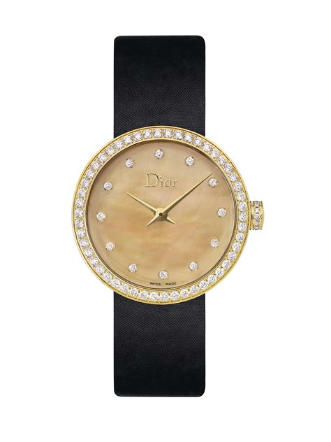 dior gold watch ladies